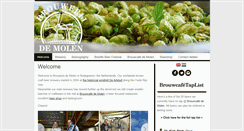 Desktop Screenshot of brouwerijdemolen.nl