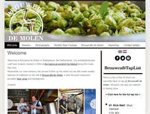 Tablet Screenshot of brouwerijdemolen.nl